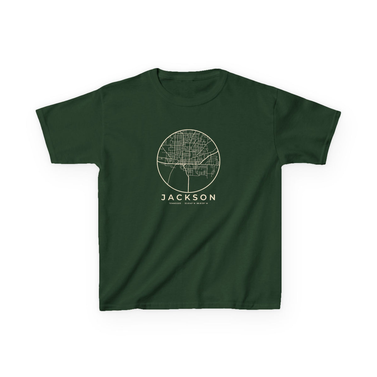 Jackson Street Map Kids T-Shirt