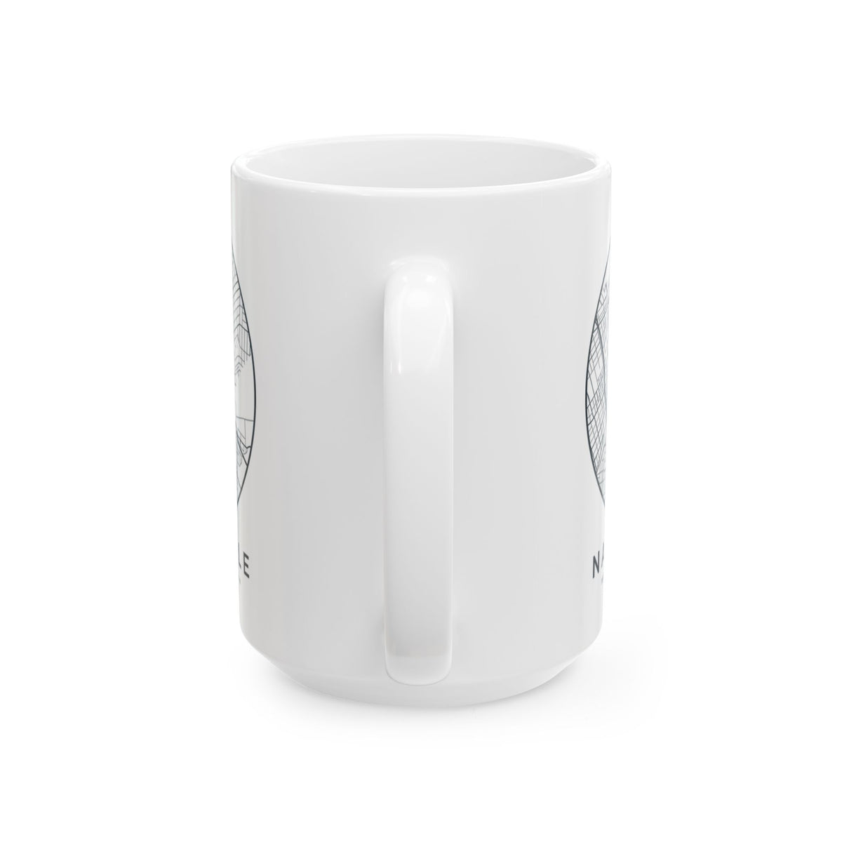 Nashville Street Map Mug