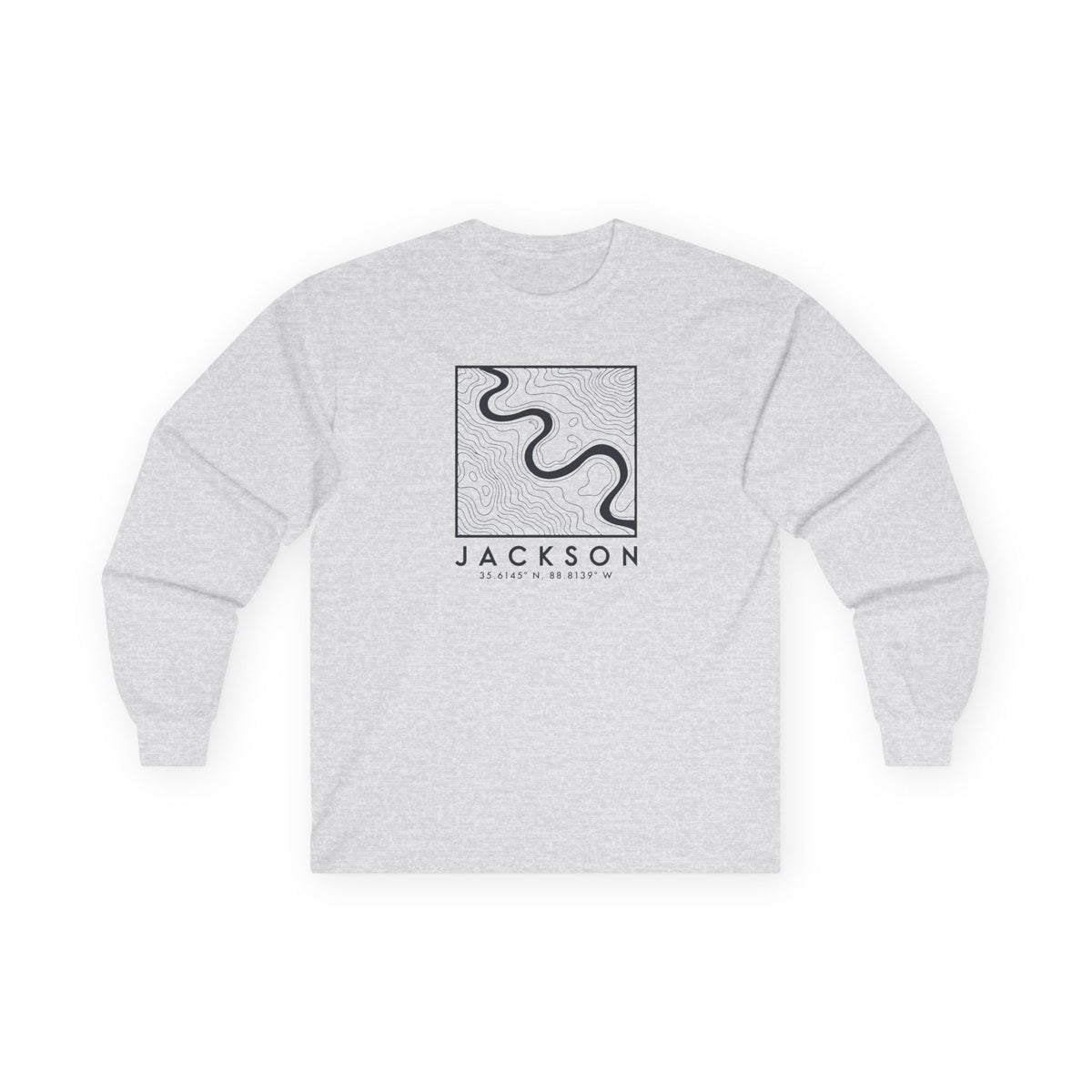 Jackson Topo Map Long Sleeve T-Shirt