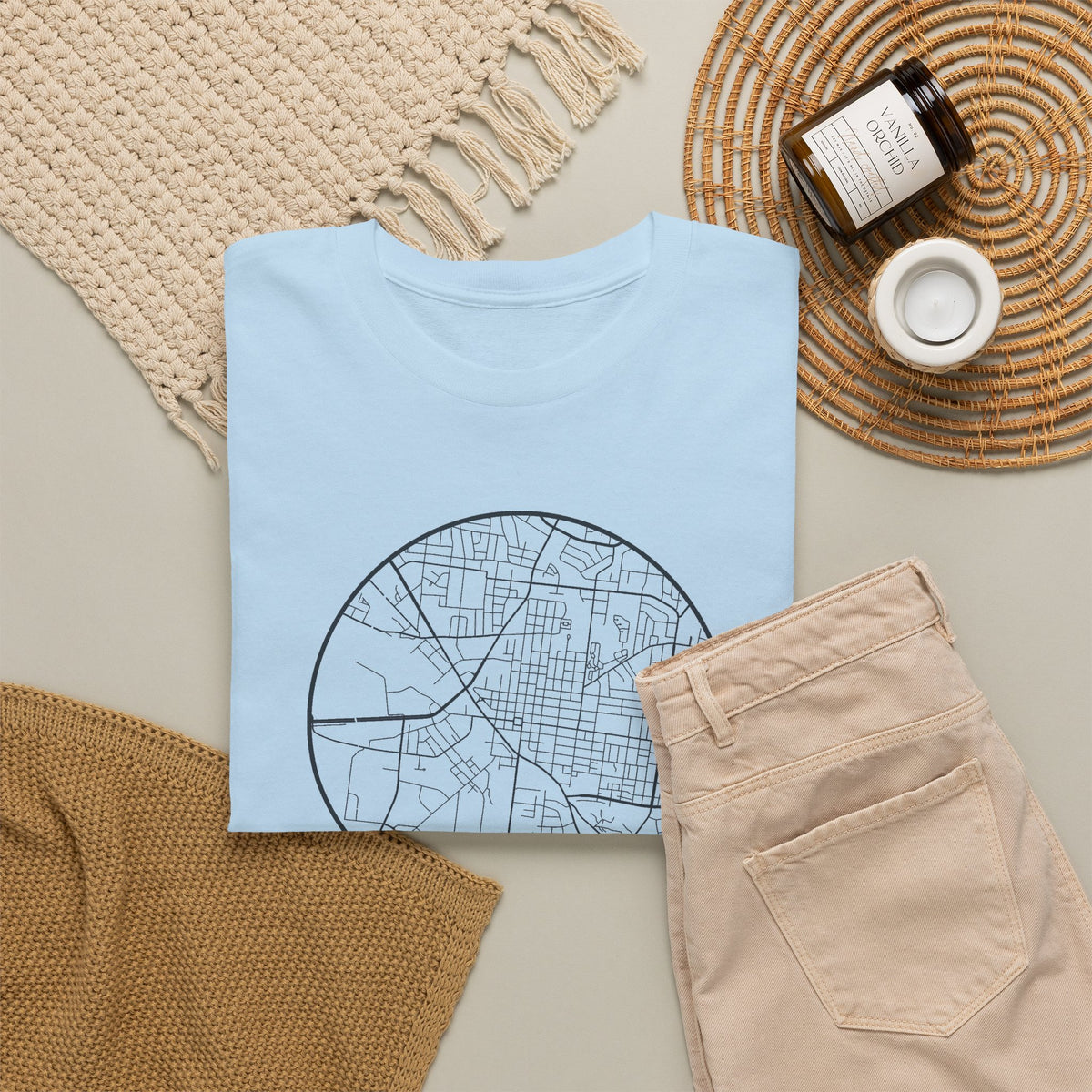 Murfreesboro Street Map T-Shirt
