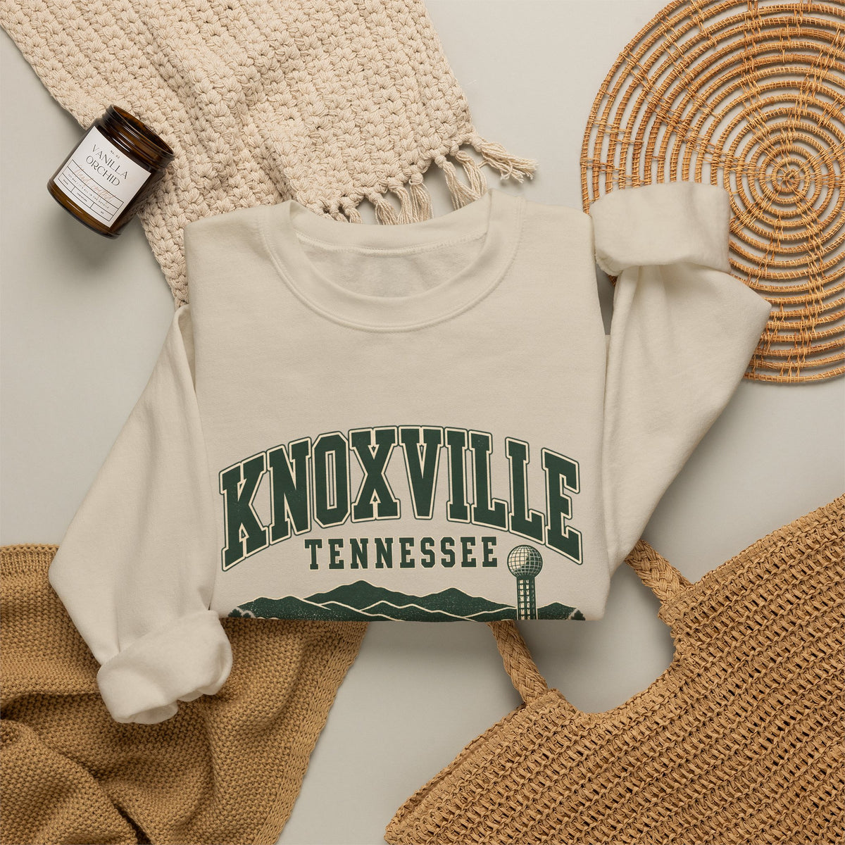 Knoxville Vintage Varsity Crewneck Sweatshirt