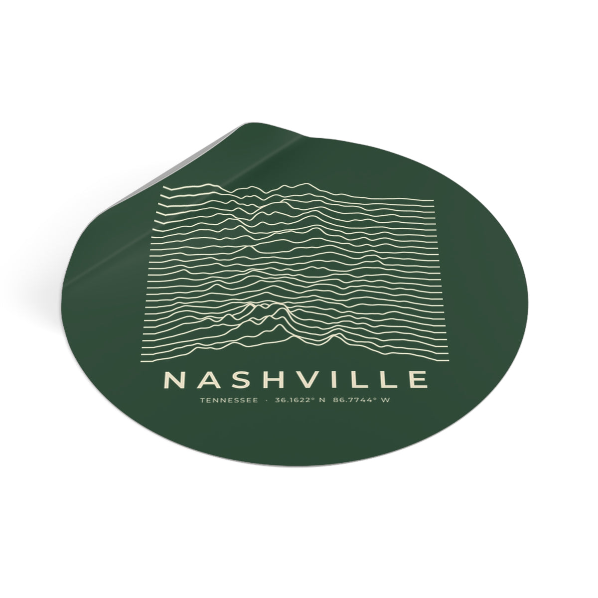 Nashville Ridgeline Sticker (Forest Green)