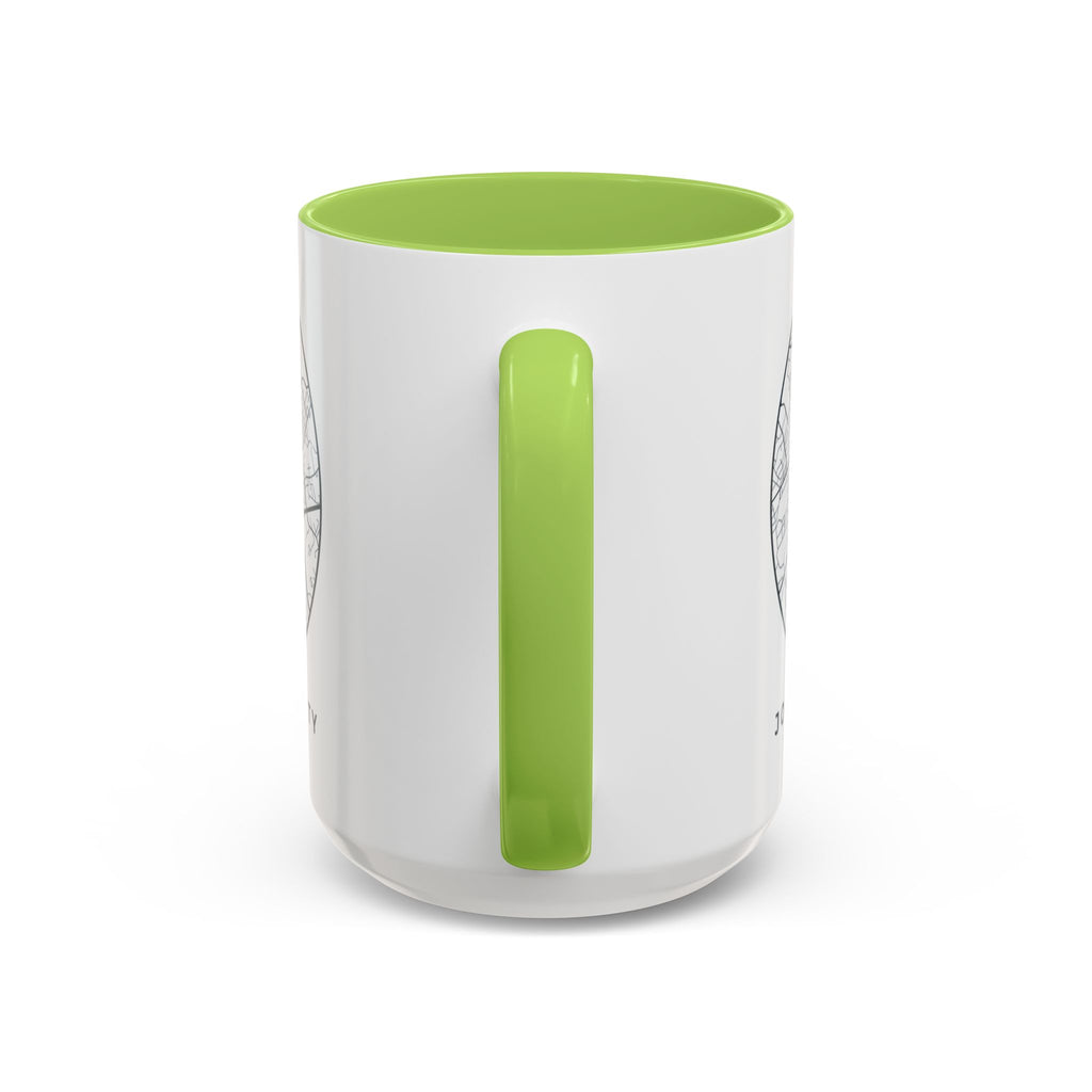 Johnson City Street Map Accent Mug