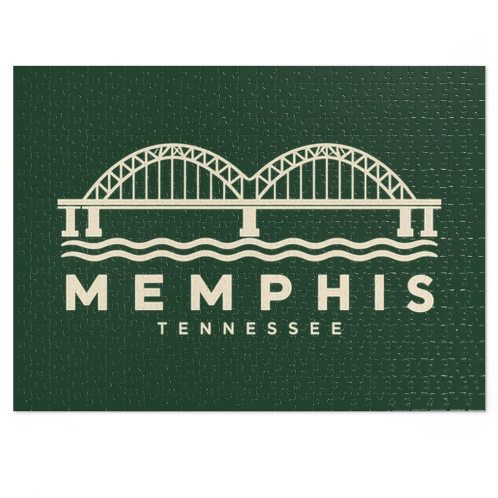 Memphis Hernando de Soto Bridge Puzzle (Forest Green)