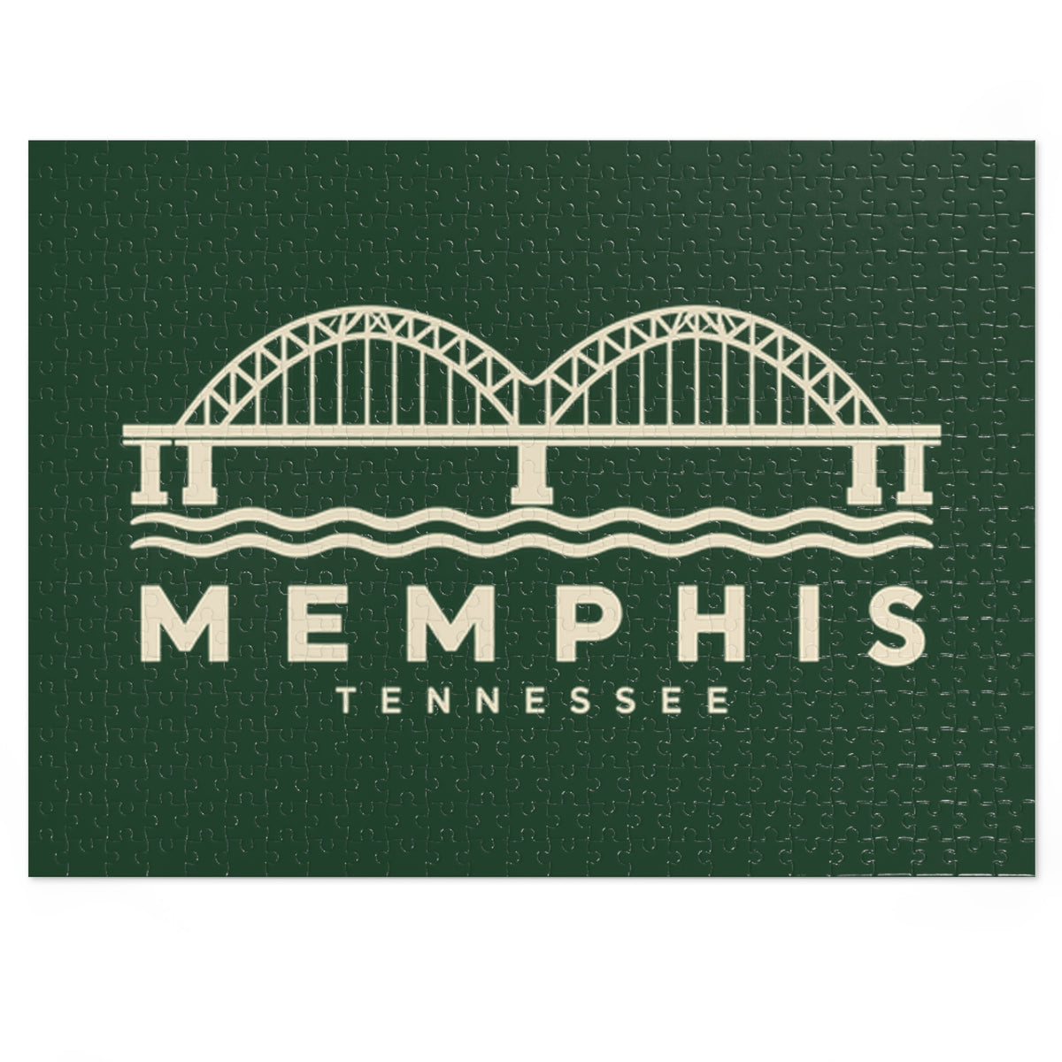 Memphis Hernando de Soto Bridge Puzzle (Forest Green)