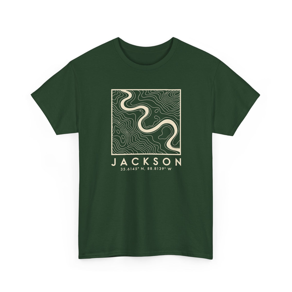 Jackson Topo Map T-Shirt