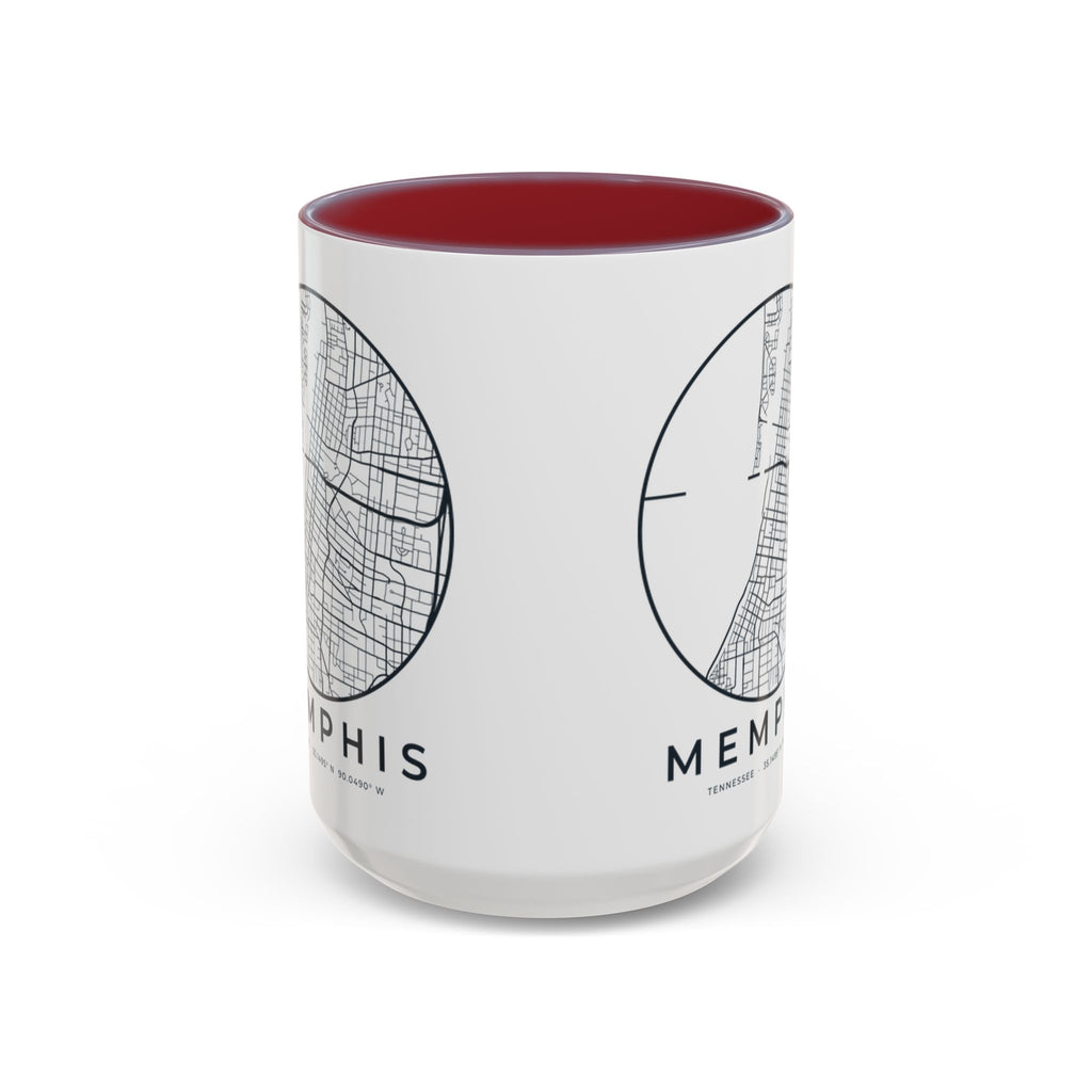 Memphis Street Map Accent Mug