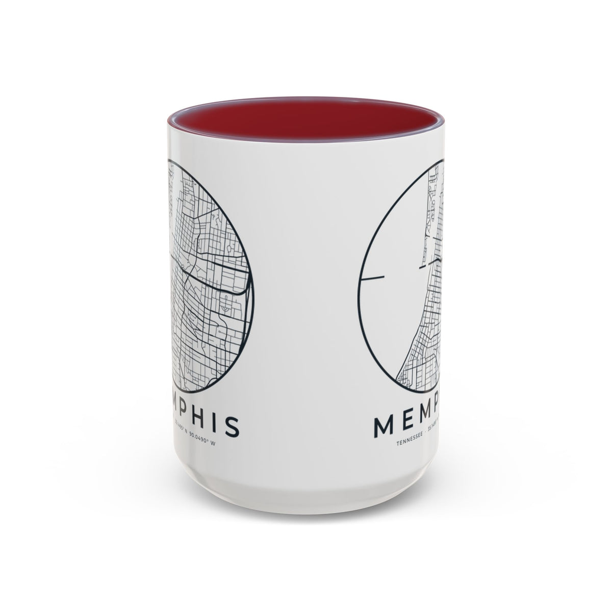 Memphis Street Map Accent Mug