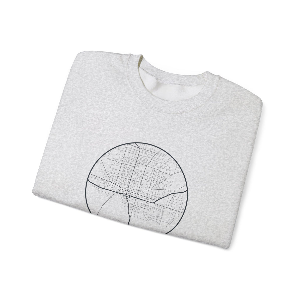 Jackson Street Map Crewneck Sweatshirt