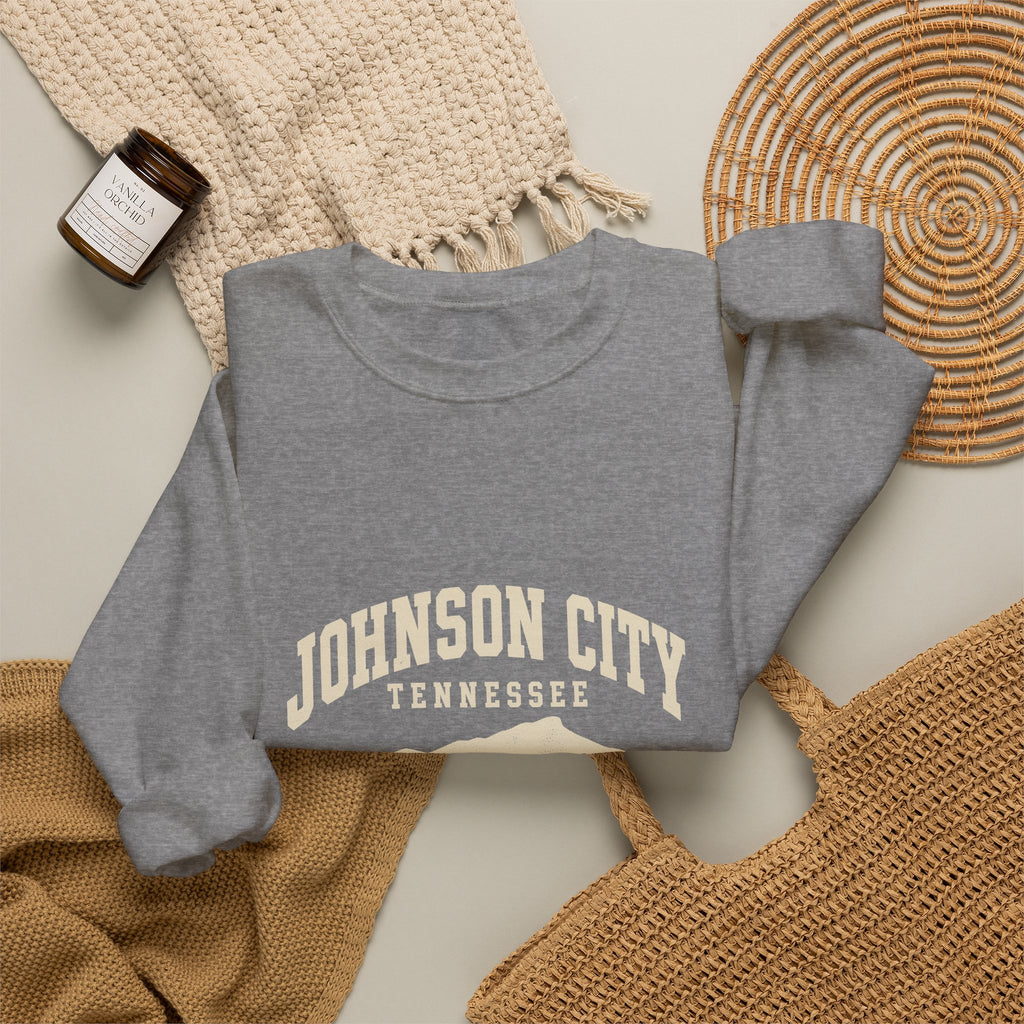 Johnson City Vintage Varsity Crewneck Sweatshirt
