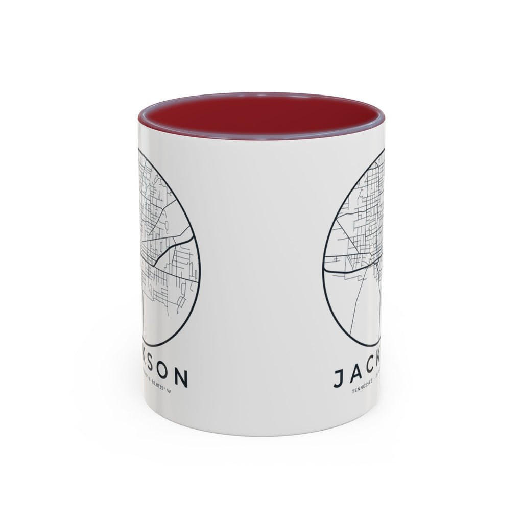 Jackson Street Map Accent Mug