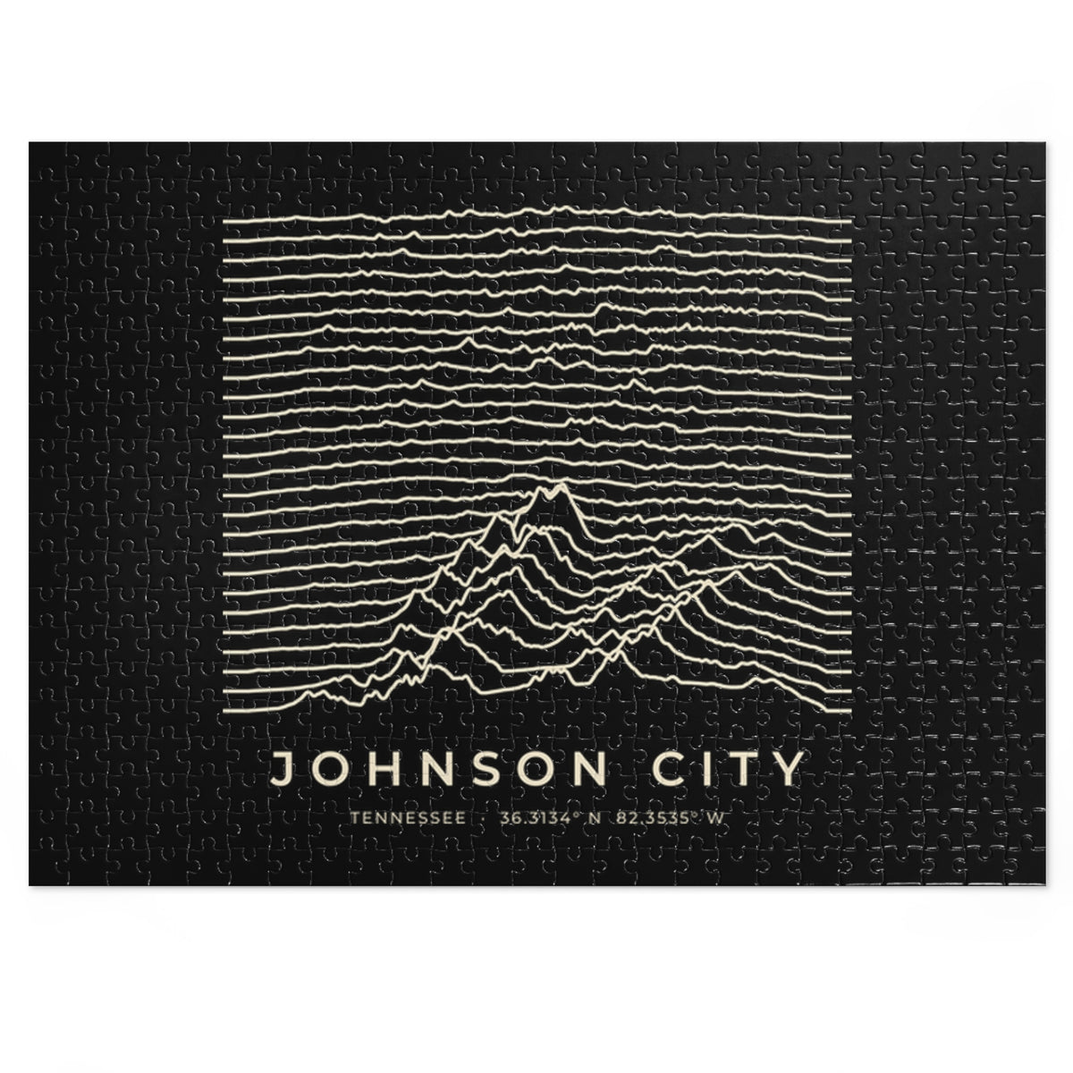 Johnson City Ridgeline Puzzle (Black)