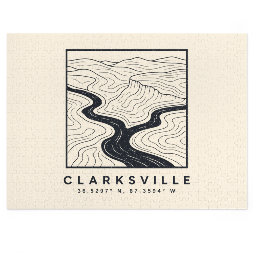 Clarksville Topo Map Puzzle