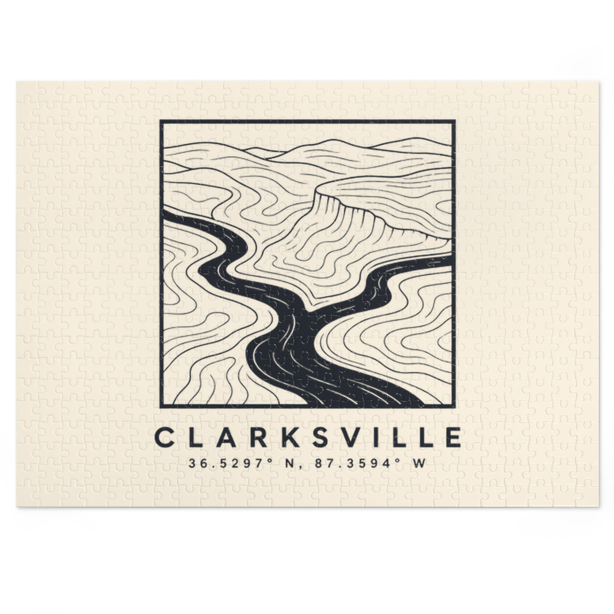 Clarksville Topo Map Puzzle