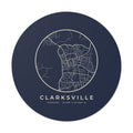 Clarksville Street Map Sticker (Navy)