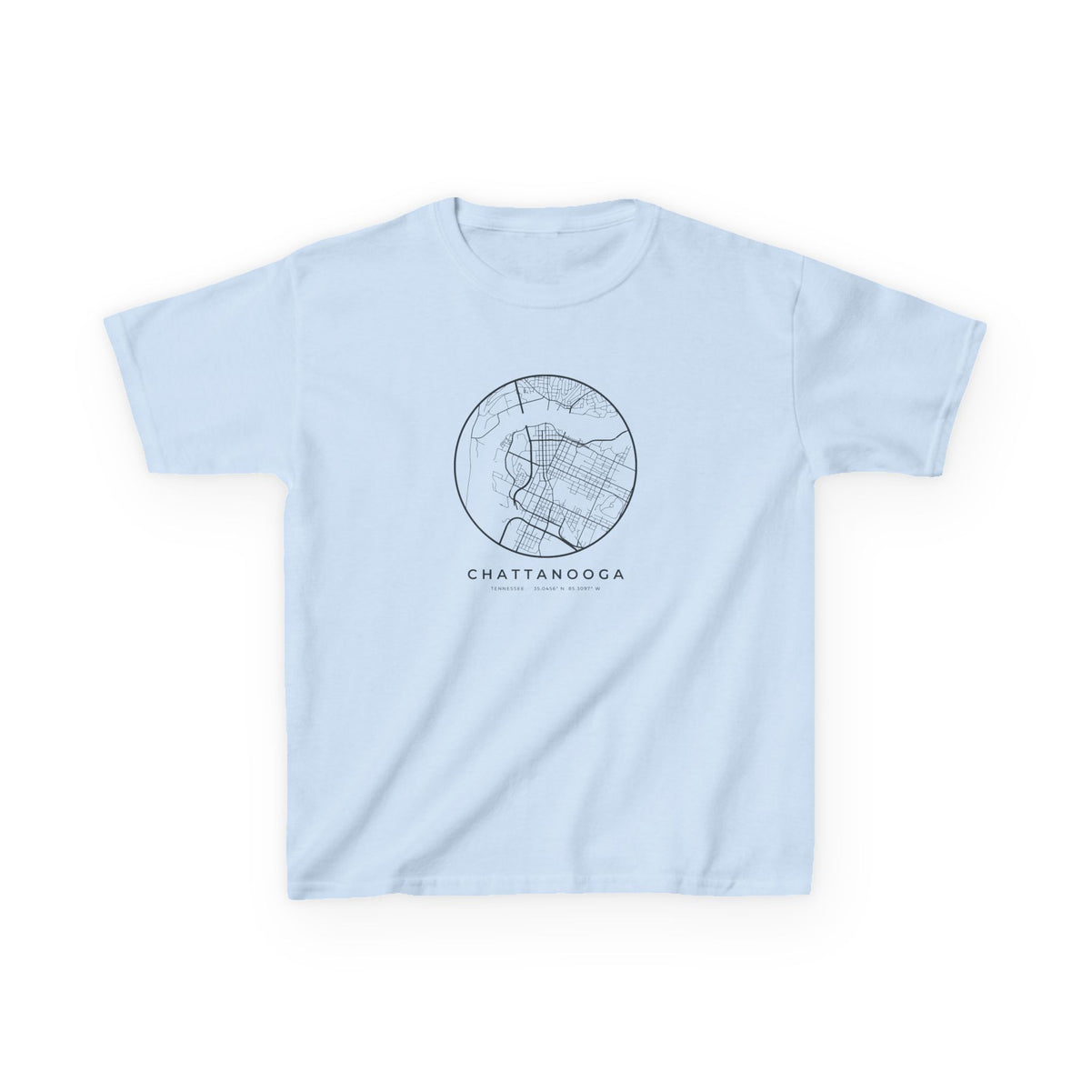 Chattanooga Street Map Kids T-Shirt