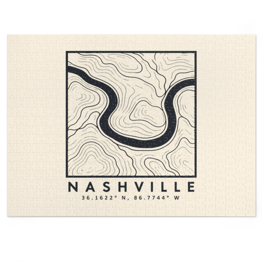 Nashville Topo Map Puzzle