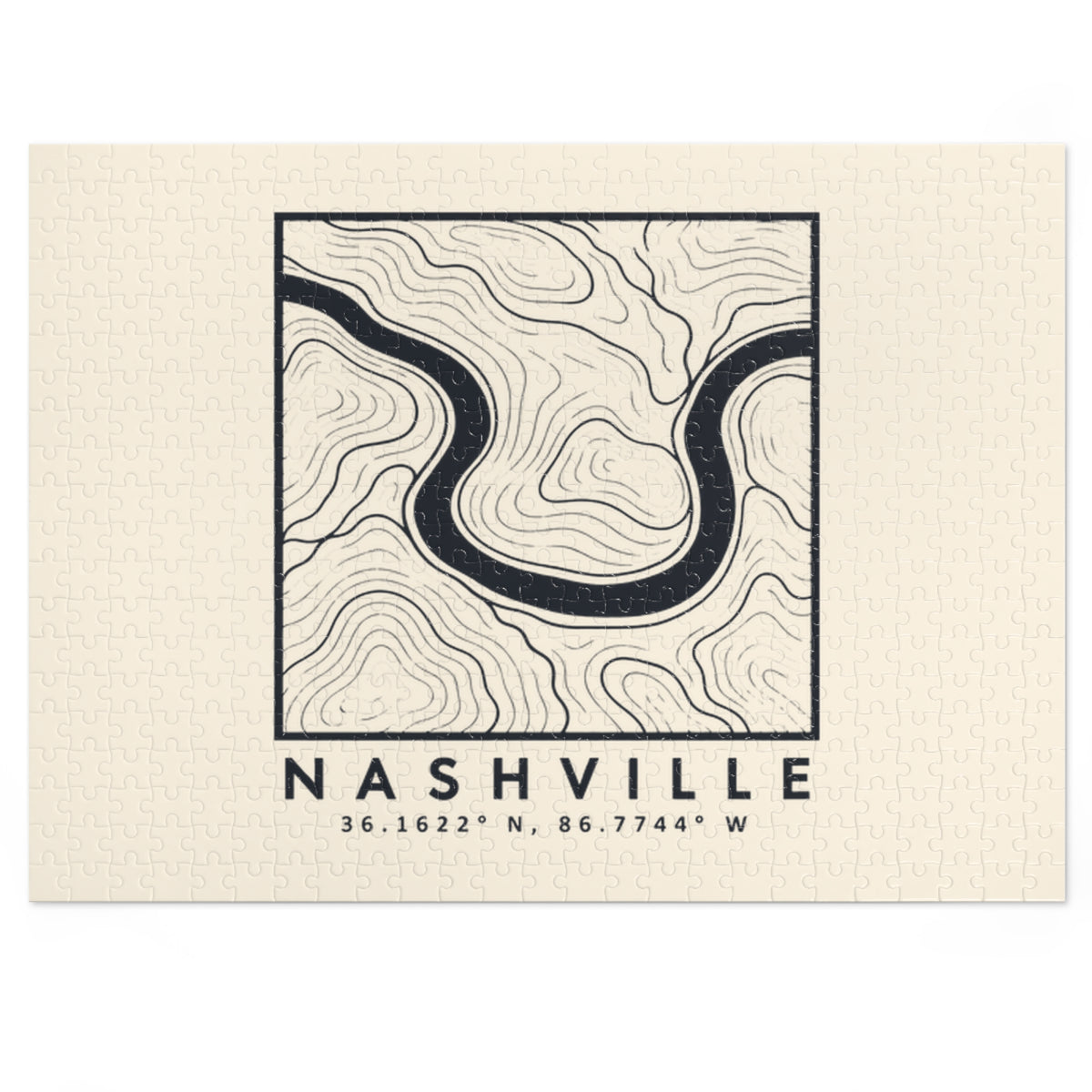 Nashville Topo Map Puzzle