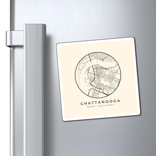 Chattanooga Street Map Magnet