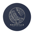 Nashville Street Map Sticker (Navy)