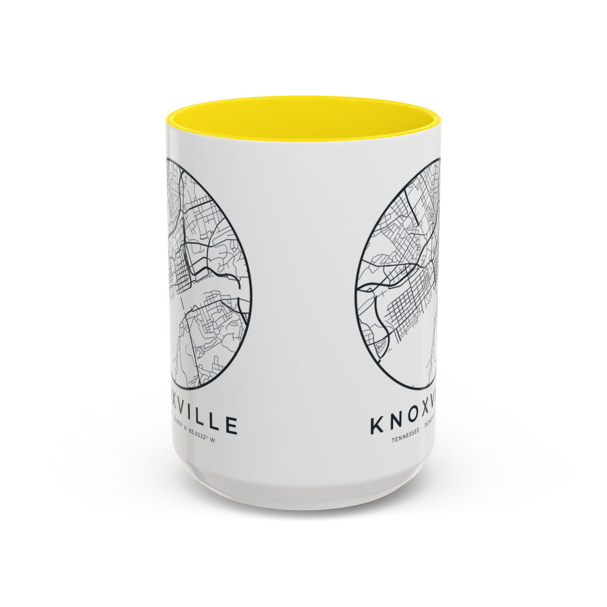 Knoxville Street Map Accent Mug