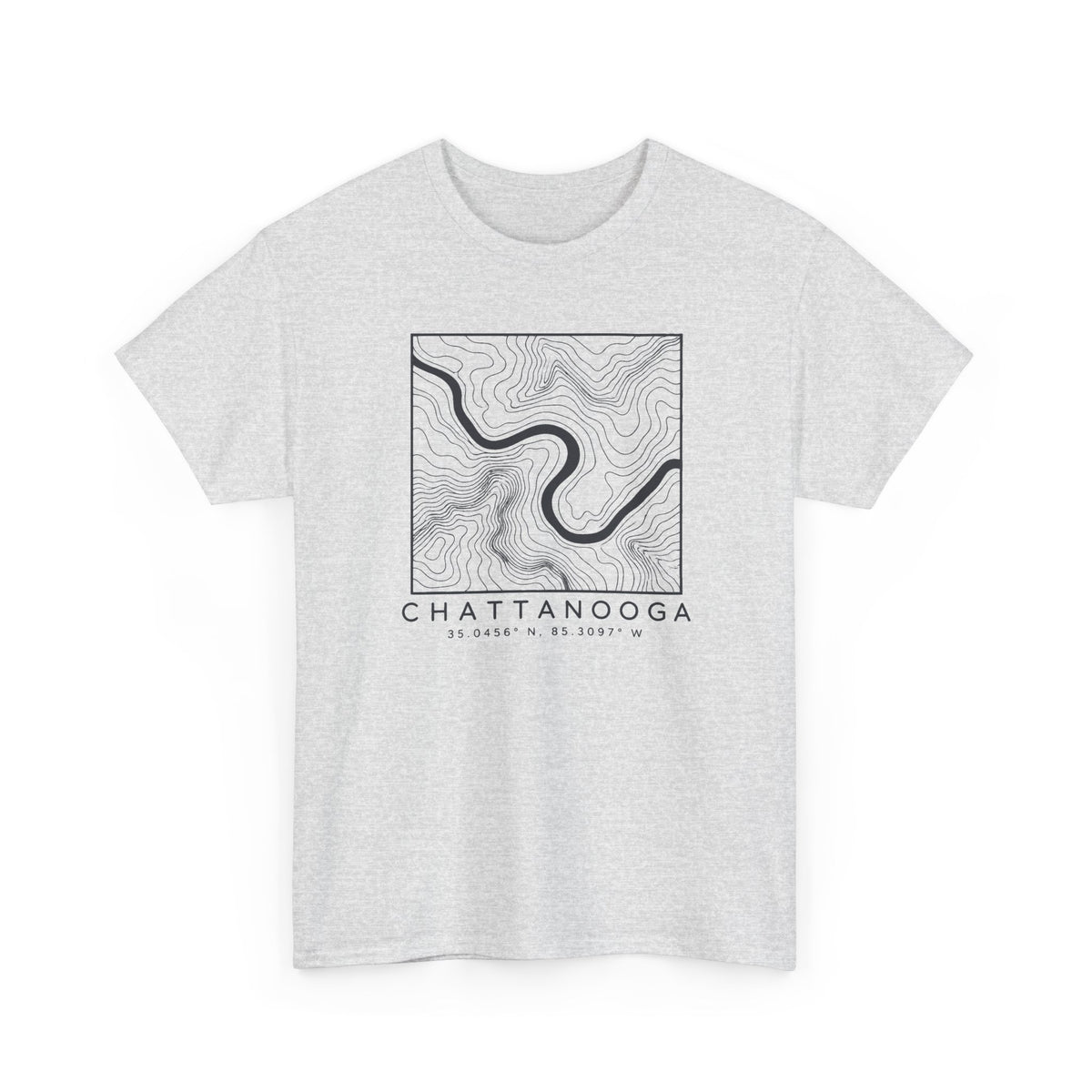 Chattanooga Topo Map T-Shirt