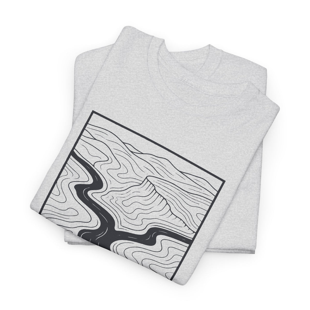 Clarksville Topo Map T-Shirt