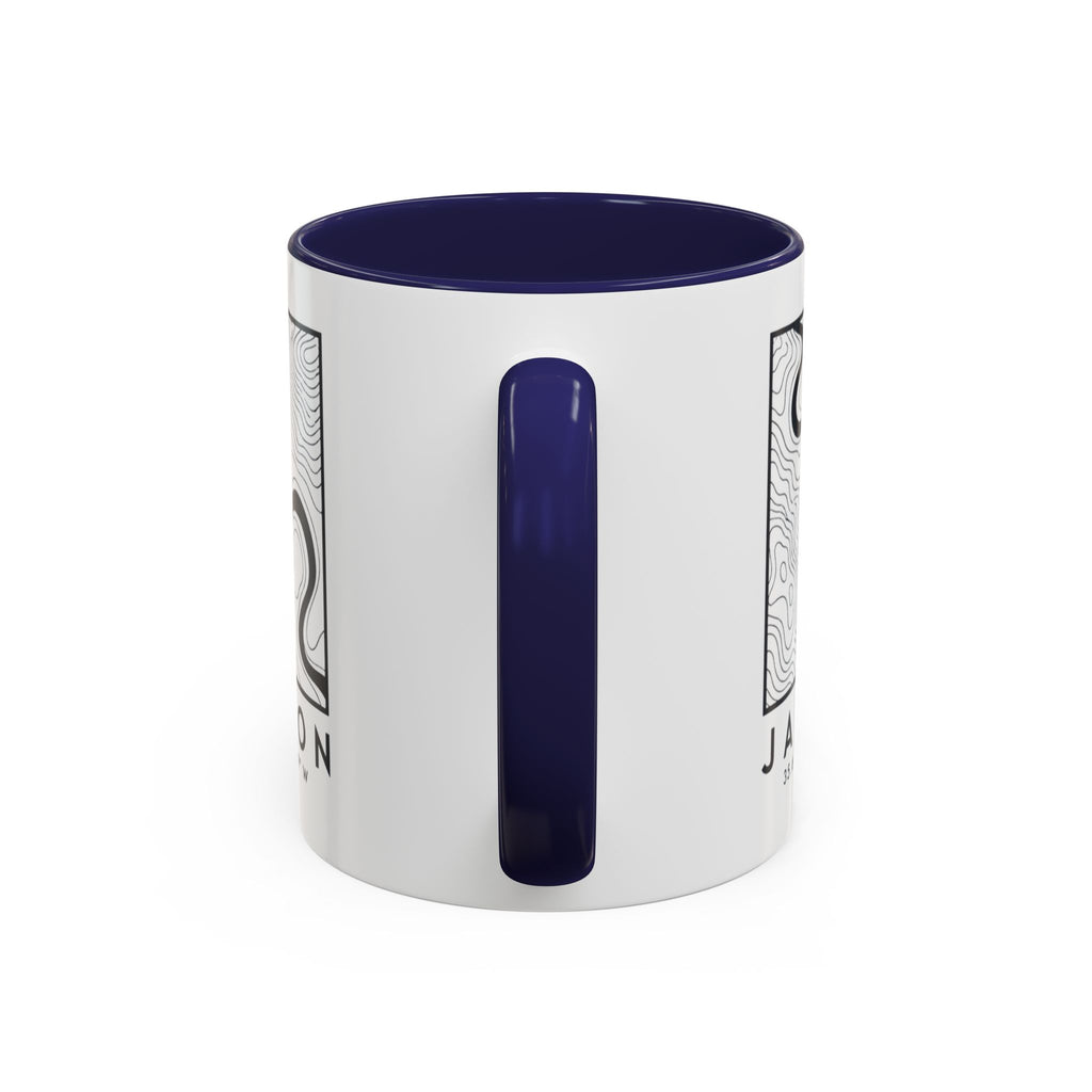 Jackson Topo Map Accent Mug