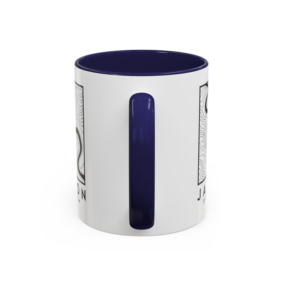 Jackson Topo Map Accent Mug