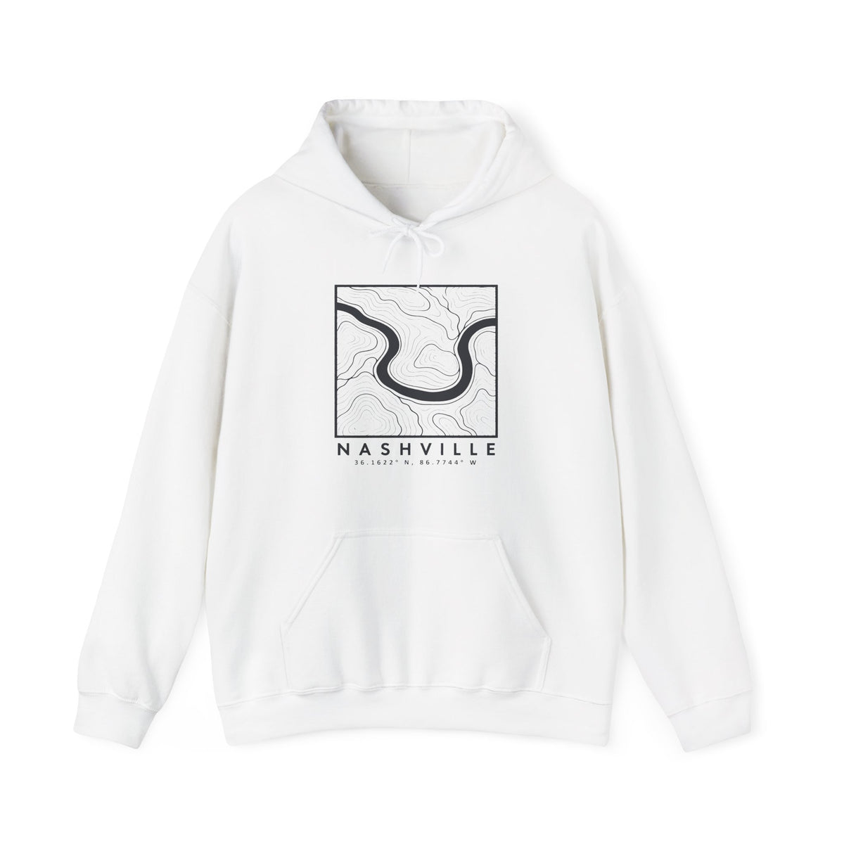 Nashville Topo Map Hoodie