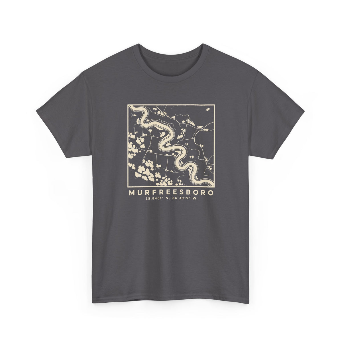 Murfreesboro Topo Map T-Shirt