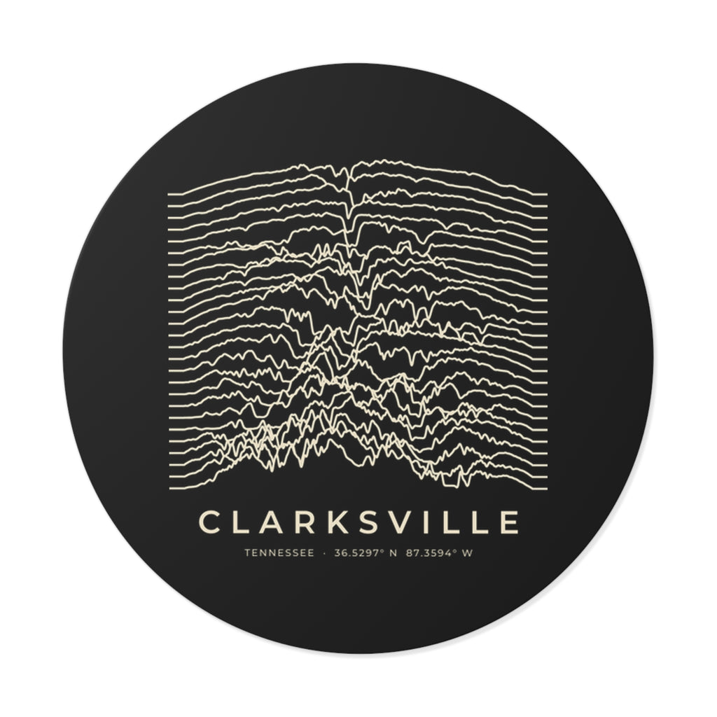 Clarksville Ridgeline Sticker (Black)