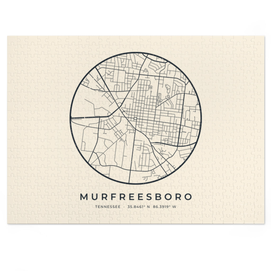 Murfreesboro Street Map Puzzle