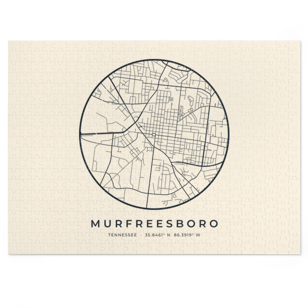 Murfreesboro Street Map Puzzle