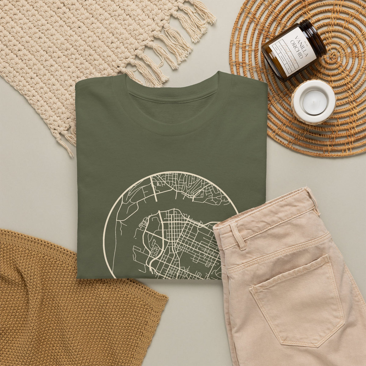 Chattanooga Street Map T-Shirt