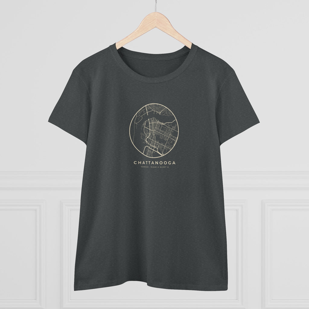 Chattanooga Street Map Women's T-Shirt