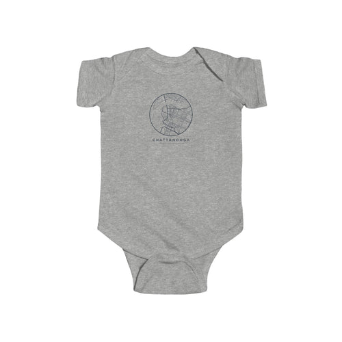 Chattanooga Street Map Baby Bodysuit