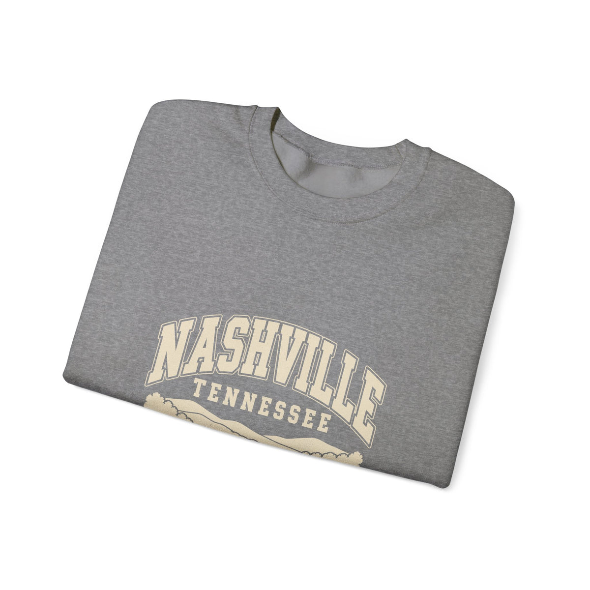 Nashville Vintage Varsity Crewneck Sweatshirt