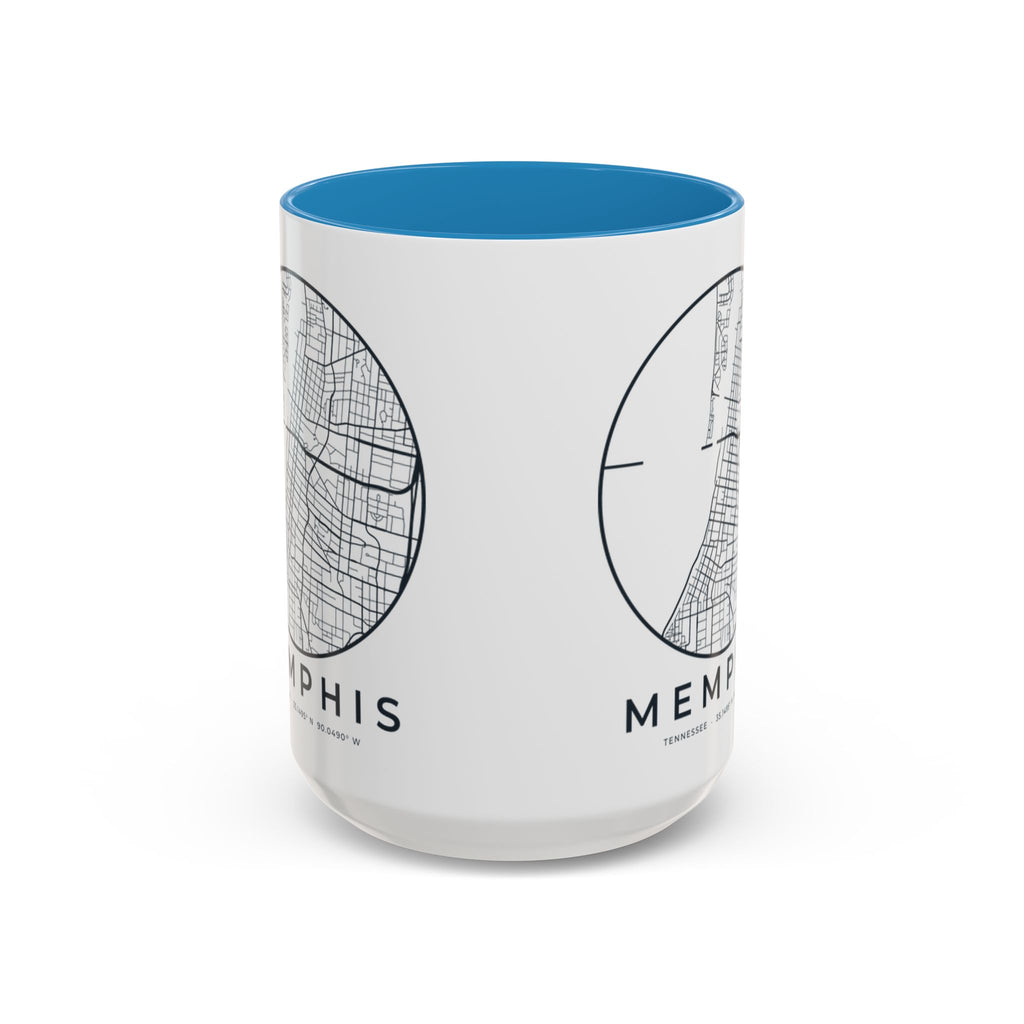 Memphis Street Map Accent Mug