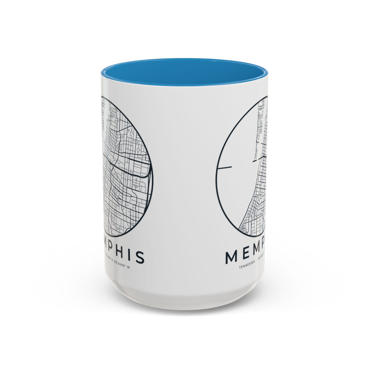 Memphis Street Map Accent Mug