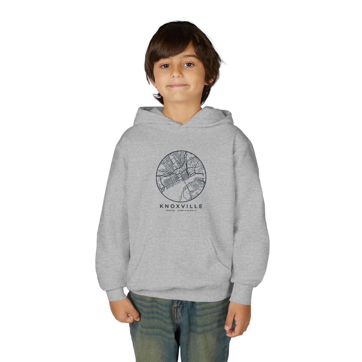 Knoxville Street Map Kids Hoodie