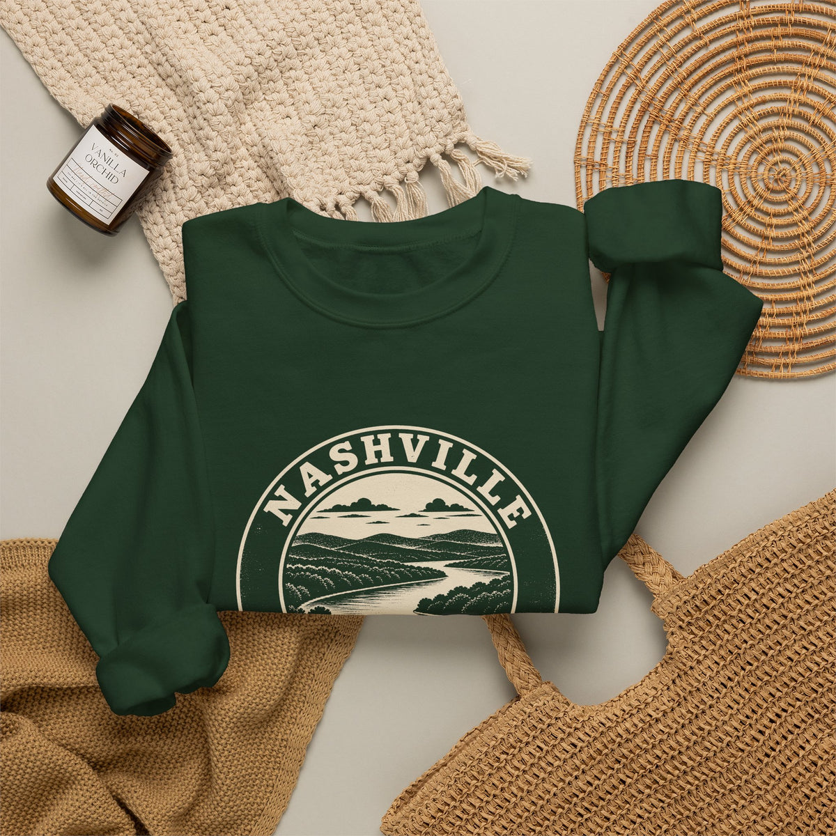 Nashville Park Badge Crewneck Sweatshirt