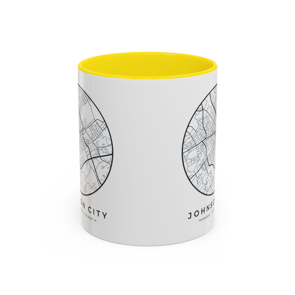 Johnson City Street Map Accent Mug
