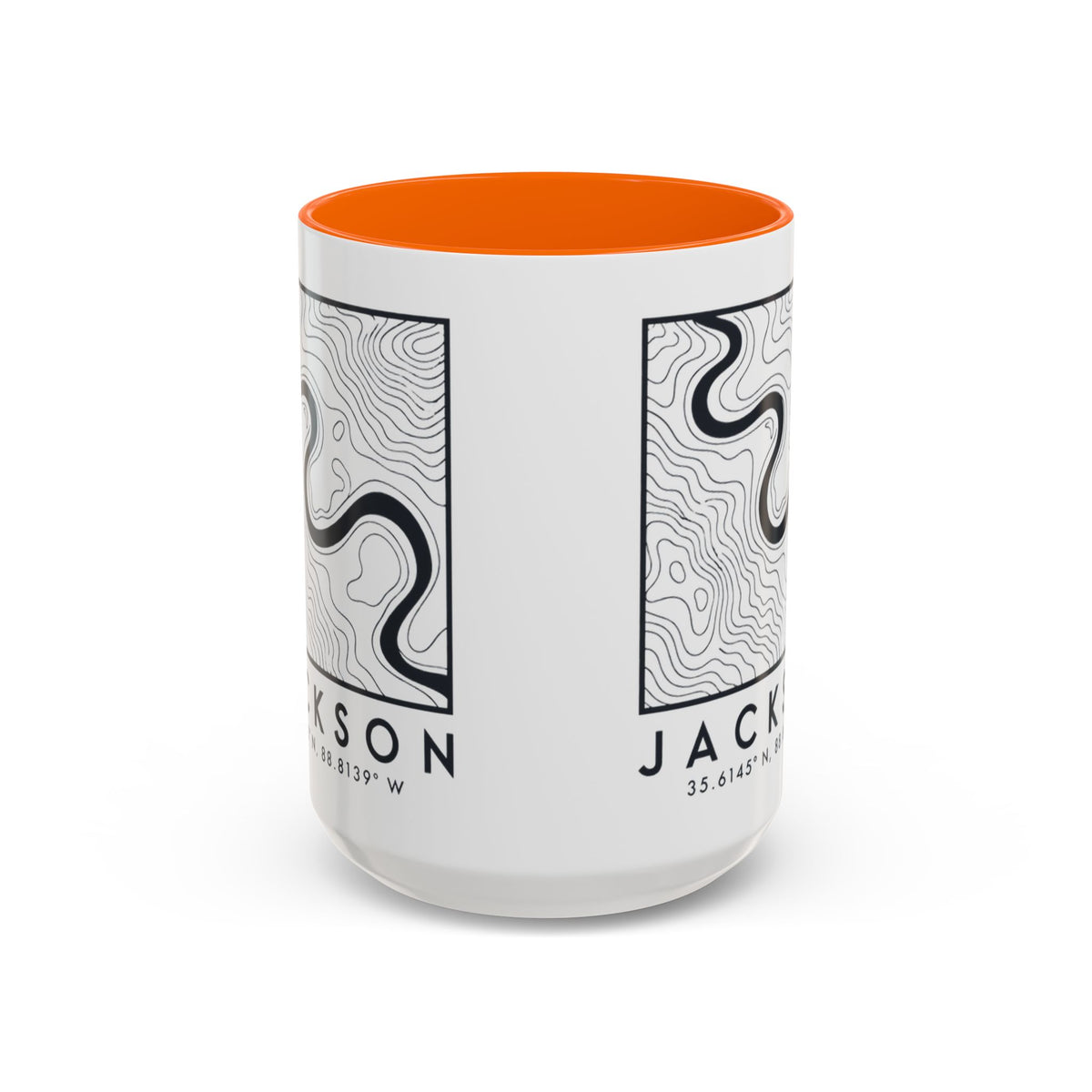 Jackson Topo Map Accent Mug