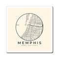 Memphis Street Map Magnet