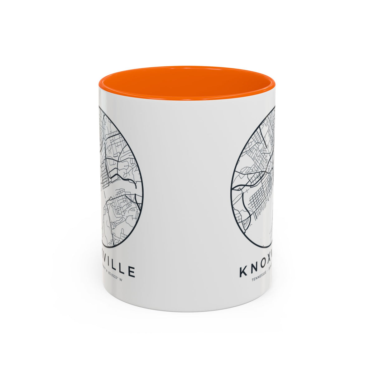 Knoxville Street Map Accent Mug