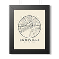 Knoxville Street Map Framed Print