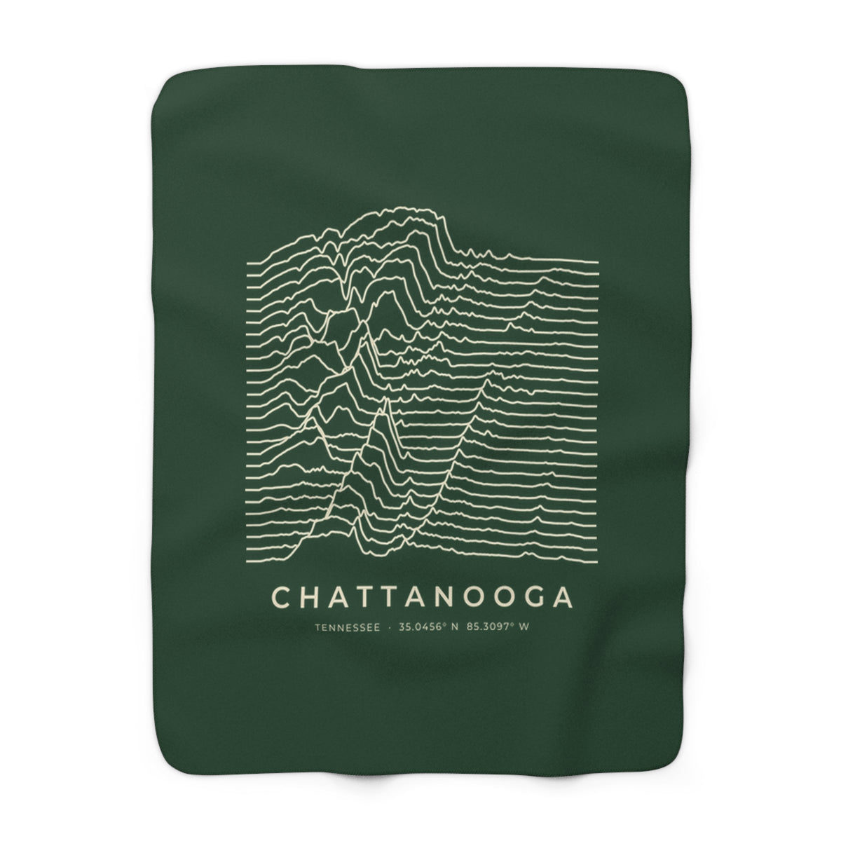 Chattanooga Ridgeline Sherpa Blanket (Forest Green)