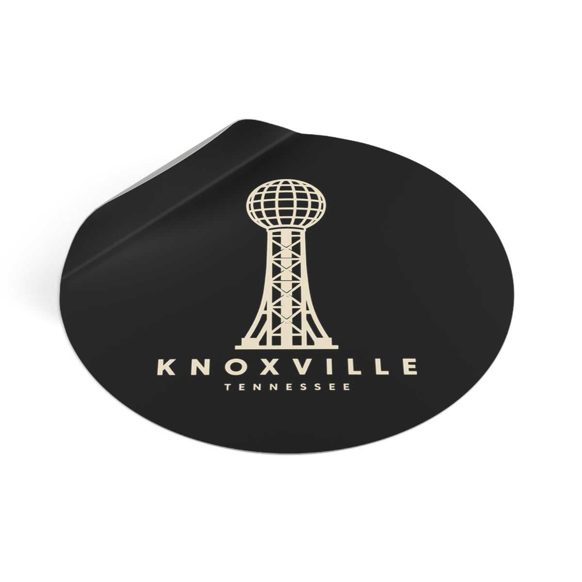 Knoxville Sunsphere Sticker (Black)
