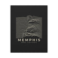 Memphis Ridgeline Canvas Print (Black)